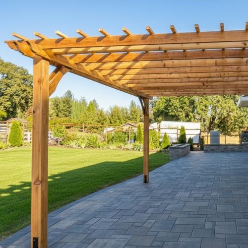 wooden pergola